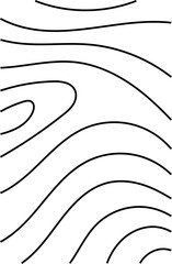 The stylized height of the topographic contour in lines and contours. The concept of a conditional geography scheme and the terrain path. Black on Gray. Ultra wide size. Vector illustration.