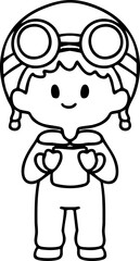 Cartoon Boys and girls School picture elements Character Illustration