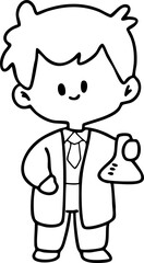 Cartoon Boys and girls School picture elements Character Illustration