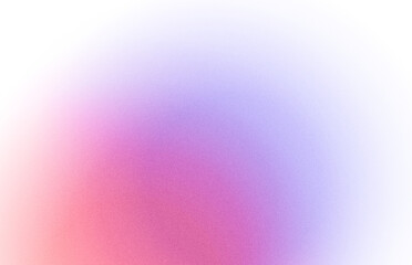Pink purple blue color grainy gradient shape transparent background. Abstract color gradient cutout on transparent background. Vibrant grungy, noise texture effect