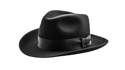 Stylish Black Hat Isolated on White Background for Fashion Designers and Bloggers