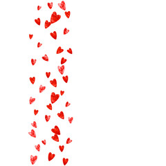 St Valentine Sale Card. Romantic Border For Couple. Special Frame. Rose Happy Wallpaper. Greeting Illustration For Gift. Red Modern Design. Pink St Valentine Sale Card.