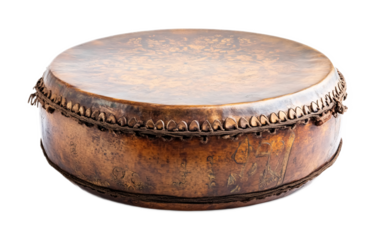 Sufi Prayer Drum for Spiritual Practice - Isolated on White Background