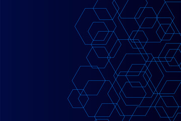 vector sci-fi hexagonal futuristic pattern, innovation future technology background	
