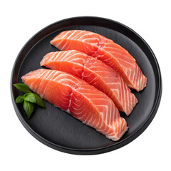 Fresh Salmon Fillets Delicious  Healthy Recipe Ideas isolated on transparent background