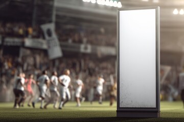 Blank Billboard at Sports Event