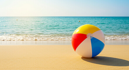 beach ball on the beach, sport, play, colorful, vacation, fun, isolated, game, sky, 