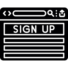 Sign Up icon
