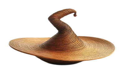 Sufi Whirling Dervish Hat for Spiritual Practice - Isolated on White Background