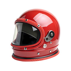 Fototapeta premium Red Safety Helmet HighQuality Protection for Professionals isolated on transparent background