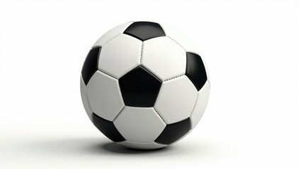 Naklejka premium White background, perfectly centered football, sharp focus, pigskin, football, rugby