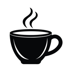 Coffee Cup Steaming Icon Vector Illustration