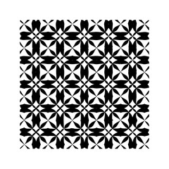 Vector Cute Ornamental Seamless Pattern. Geometric Flower Stylish Texture. Vector Floral Ornamental Seamless Pattern. Geometric Flower Stylish Texture. Abstract Retro Tile Texture.