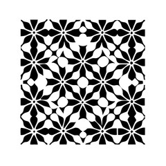 Vector Cute Ornamental Seamless Pattern. Geometric Flower Stylish Texture. Vector Floral Ornamental Seamless Pattern. Geometric Flower Stylish Texture. Abstract Retro Tile Texture.