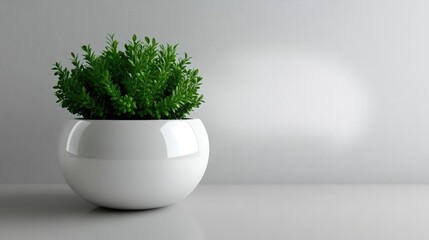 Modern plant in stylish planter