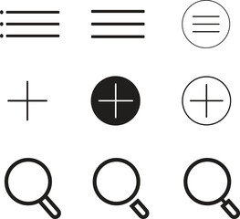vector web icons set