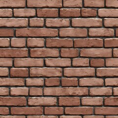 Obraz premium Seamless Red Brick Wall Texture