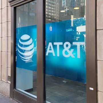 At&t store in Manhattan, NYC, USA. Author Artist Nadia Russ.