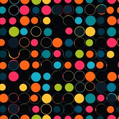Abstract Colorful Circle Pattern