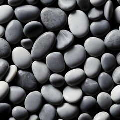 Smooth Grey and White Stones Background