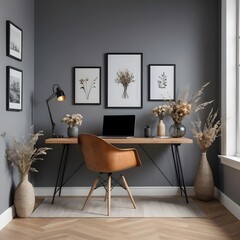 Modern Home Office Workspace with Minimalist Decor