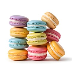 Obraz premium Stack of Colorful Macarons