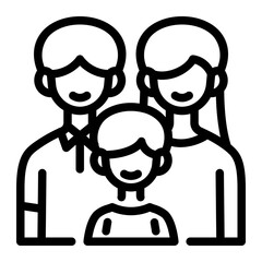 This Family icon is suitable for Family, Fathers Day, Family Day, etc