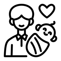 Obraz premium This Father icon is suitable for Family, Fathers Day, Family Day, etc
