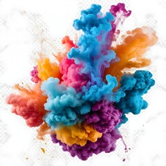 Obraz premium Abstract Colorful Ink Explosion