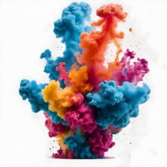 Fototapeta premium Abstract Colorful Ink Explosion