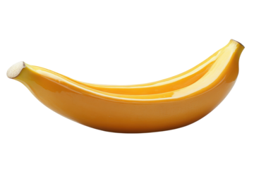 A vibrant yellow ceramic banana bowl a unique home decor piece with glossy finish and smooth curves