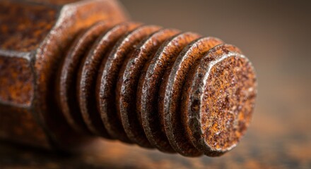 Close-up of Rusted Bolt - Photo