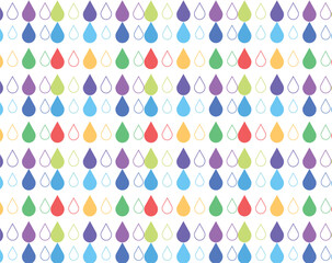Colorful Raindrop Pattern