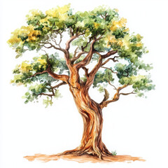 Tree illustration looks calming and bring peace of mind in nature charm