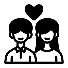 This Couple icon is suitable for Family, Fathers Day, Family Day, etc