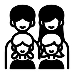 This Family icon is suitable for Family, Fathers Day, Family Day, etc