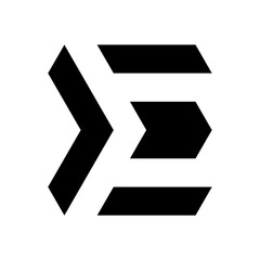 Letter E  initial logo design vector template.