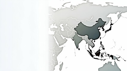 Illustration of tax on Asian imports overlay chart depicting increased import tariffs on electronics textiles and machinery with regional map highlighting key Asian hubs in  Photo Stock  Concept  and 