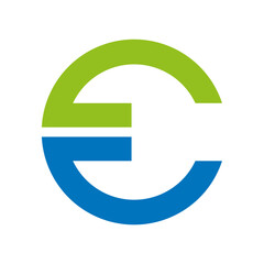 Obraz premium Letter E initial logo design vector template.