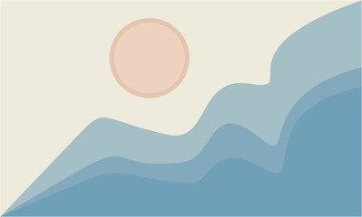 abstract background. dynamic shape composition with soft colors blue