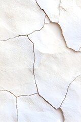 Naklejka premium Cracked, off-white surface with a textured, weathered appearance Irregular cracks form a mosaic-like pattern