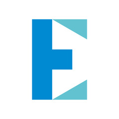 Letter E  initial logo design vector template.