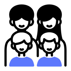 This Family icon is suitable for Family, Fathers Day, Family Day, etc