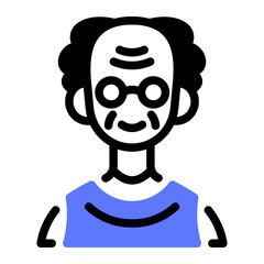 This Grandpa icon is suitable for Family, Fathers Day, Family Day, etc