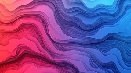 Fototapeta premium Abstract layered wavy colorful design