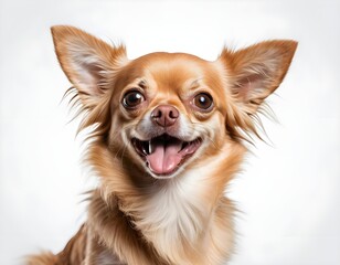 Happy Longhair Chihuahua Puppy