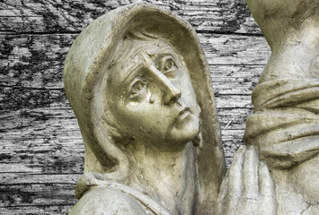 Statue of the Virgin Mary patron saint	
