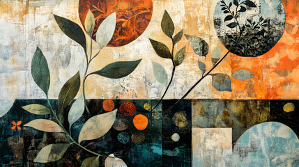 Interpretations botanical elements with