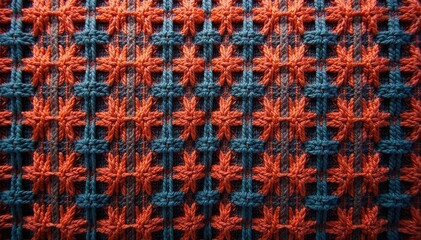 Intricate woven textile with geometric design , geometric, texture, surface