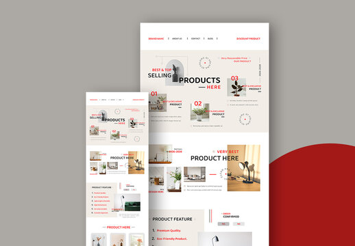 Minimal Product Email Newsletter Layout